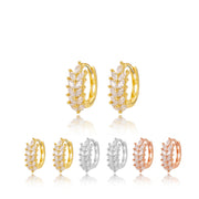 Willow Marquise Hoops
