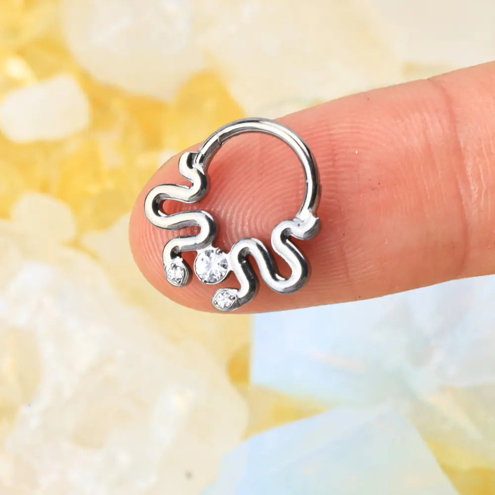 Titanium Duo Serpent Diamond Clicker