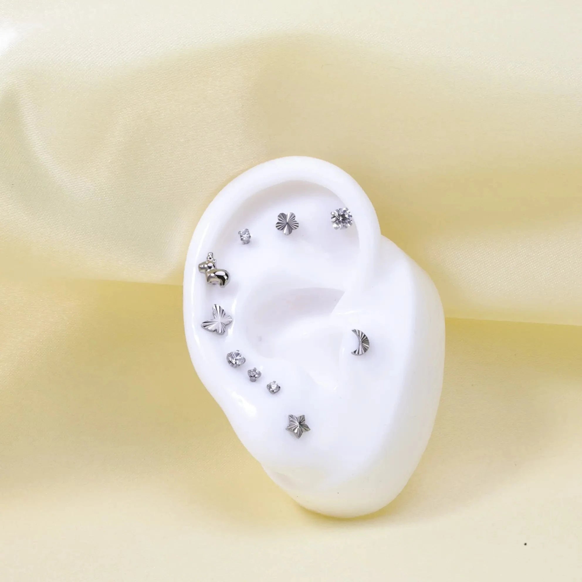 Titanium Small Star Piercing Stud Earring