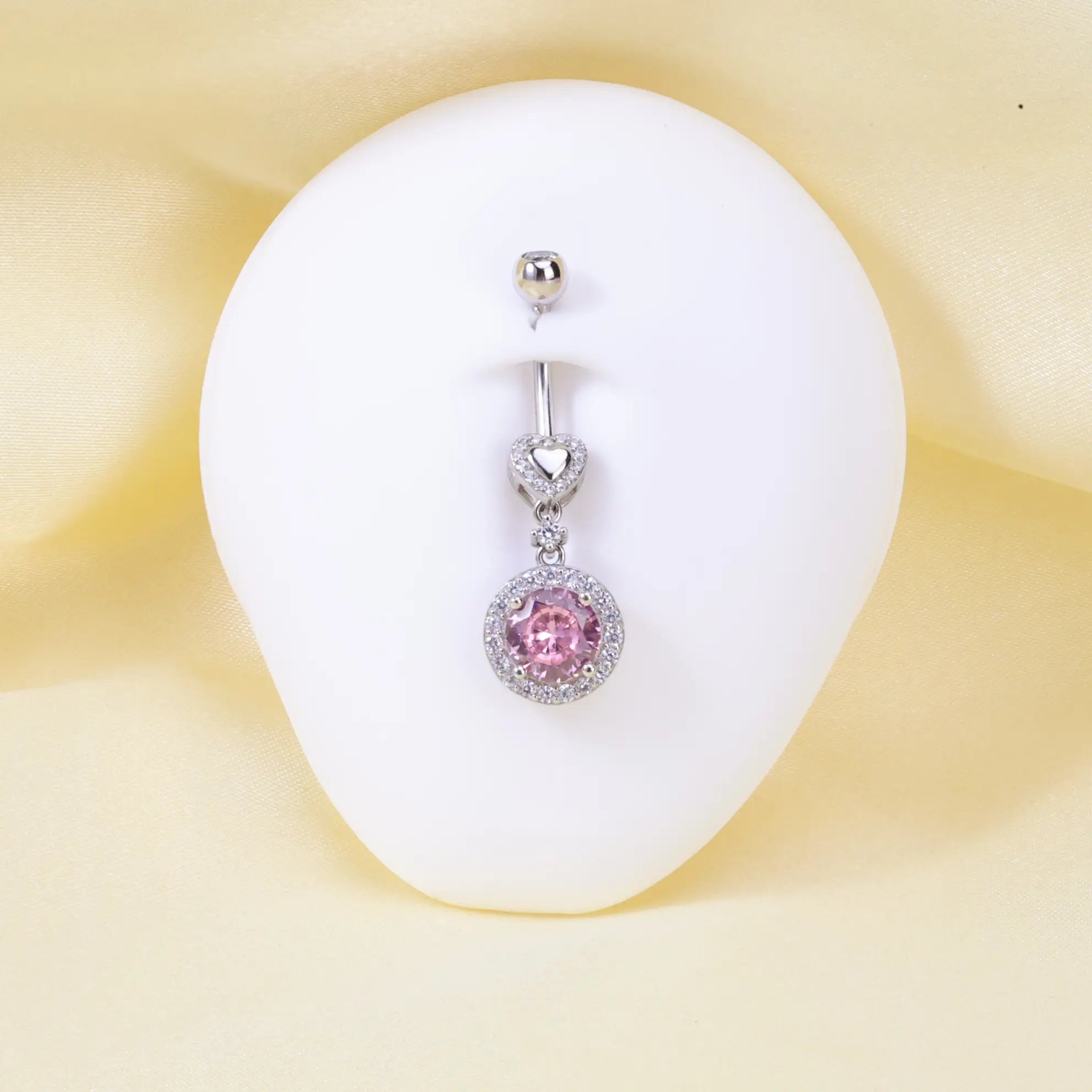 Essential Pink Ruby Belly Button Ring