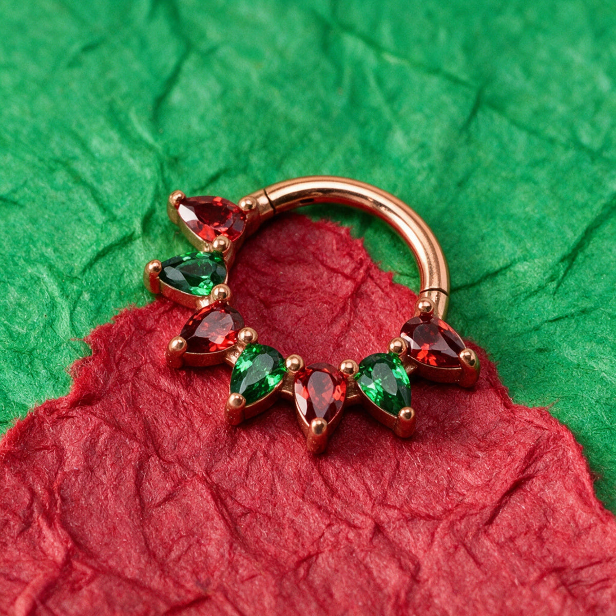 Daleyza Christmas Pear-Cut Gemstone Clicker