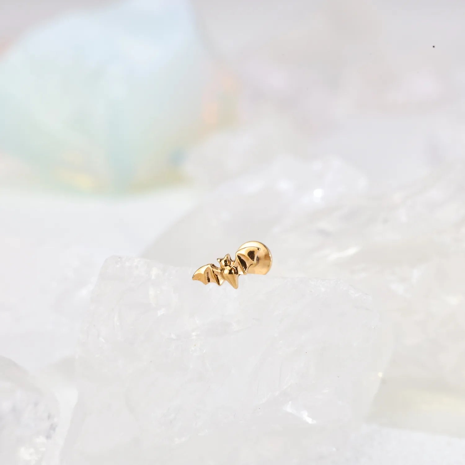 Titanium Mini Bat Piercing Stud