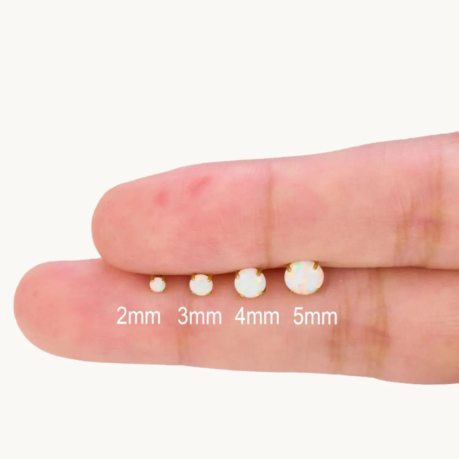 Titanium White Opal Piercing Stud