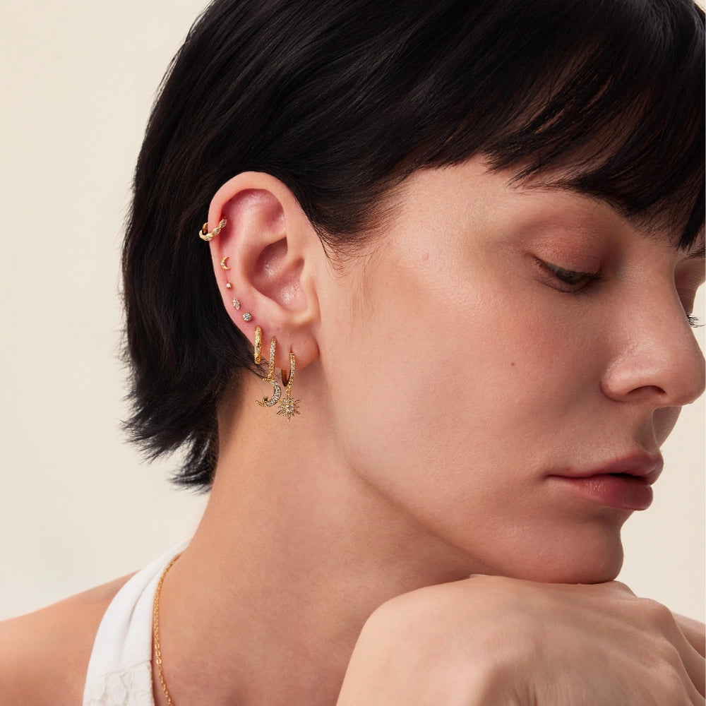Titanium Essential Forever Diamond Flat Back Stud