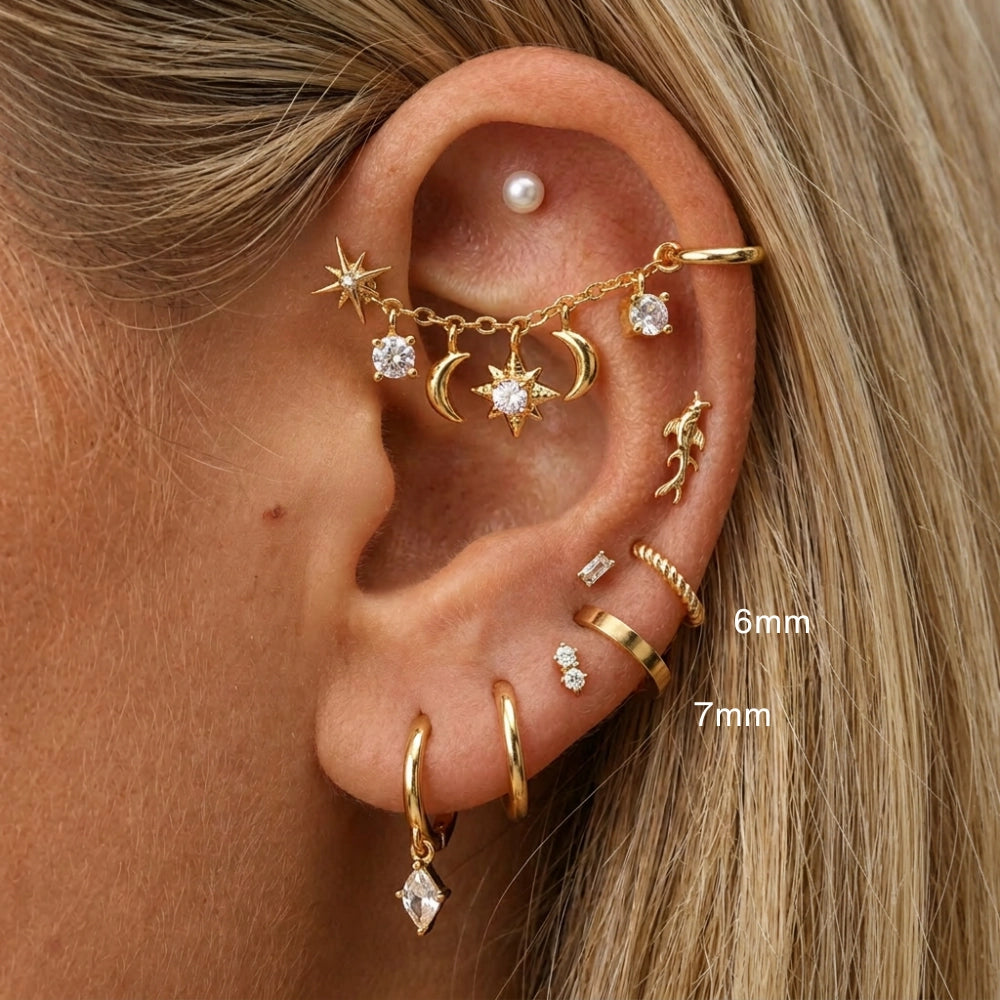 Classic Sleek Hoop Earring (20G)