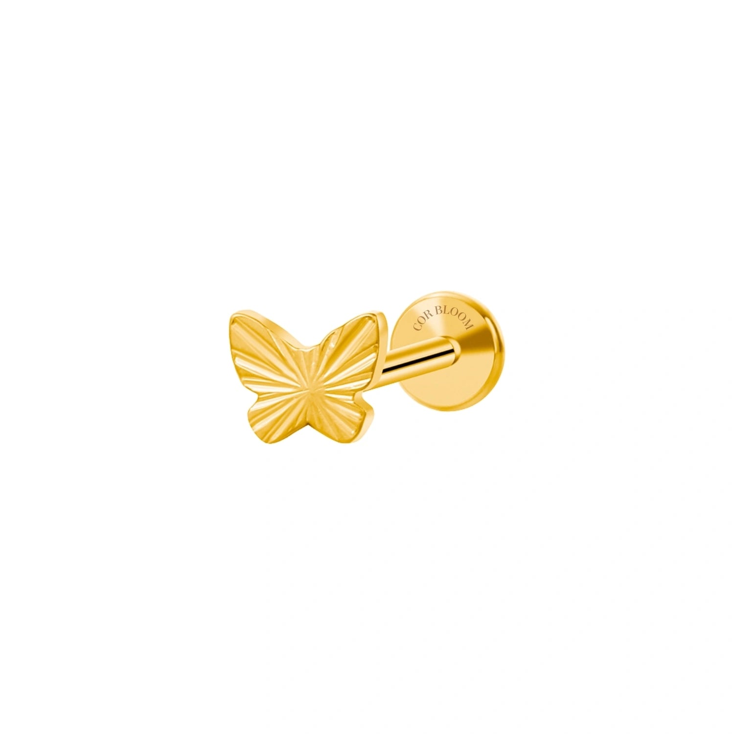 Titanium Radiant Butterfly Piercing Earring