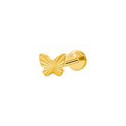 Titanium Radiant Butterfly Piercing Earring