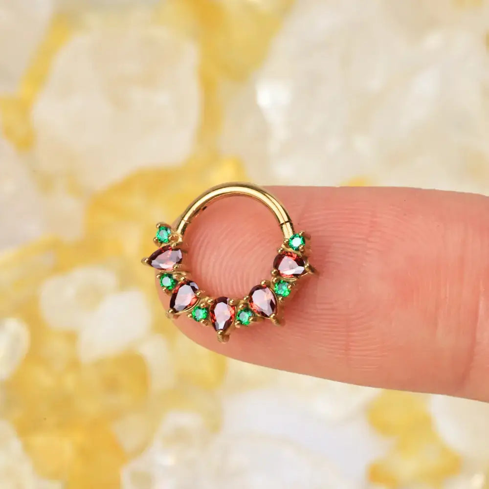 Dakota Xmas Pear Gemstone Clicker