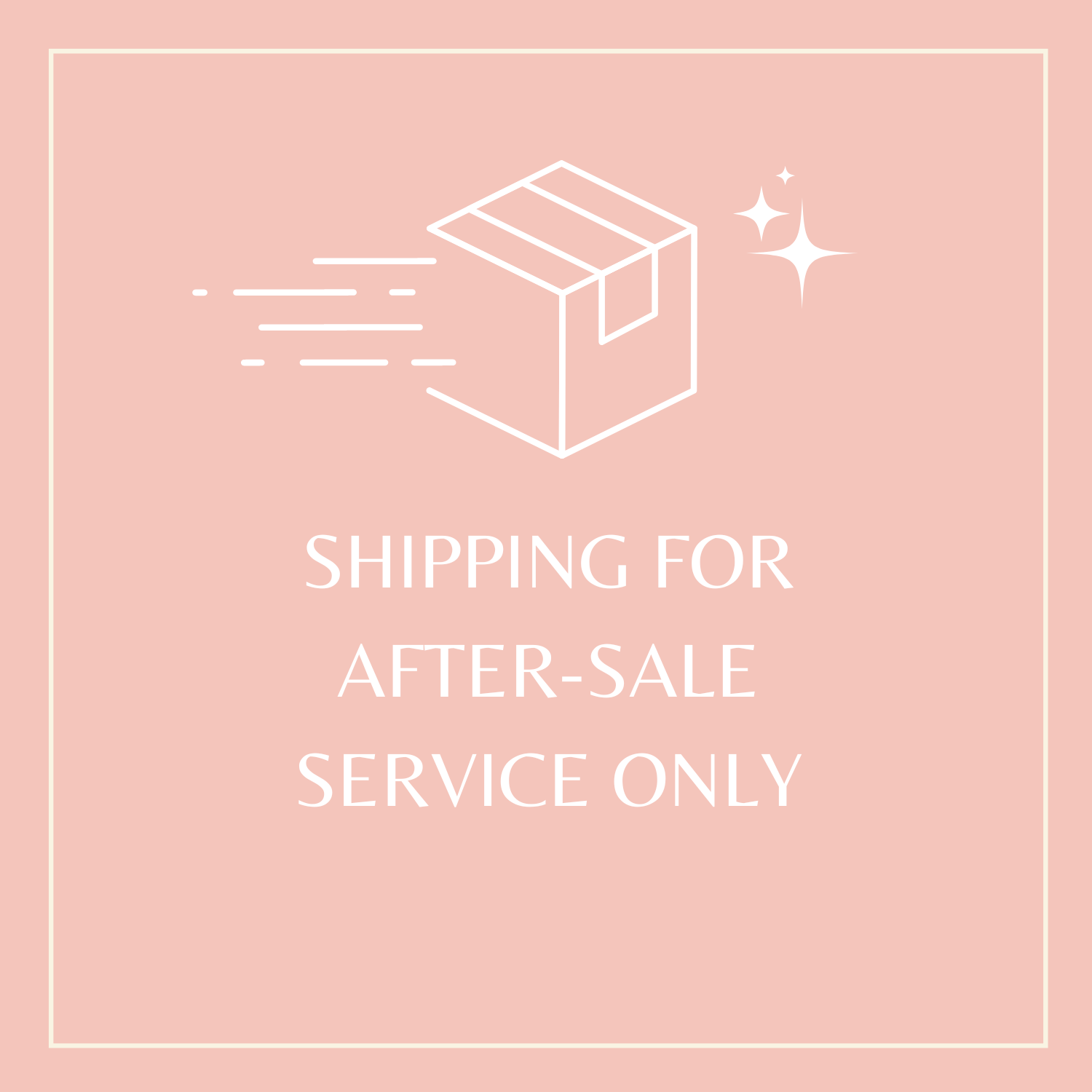 SHIPPING FOR AFTER-SALE SERVICE ONLY 1