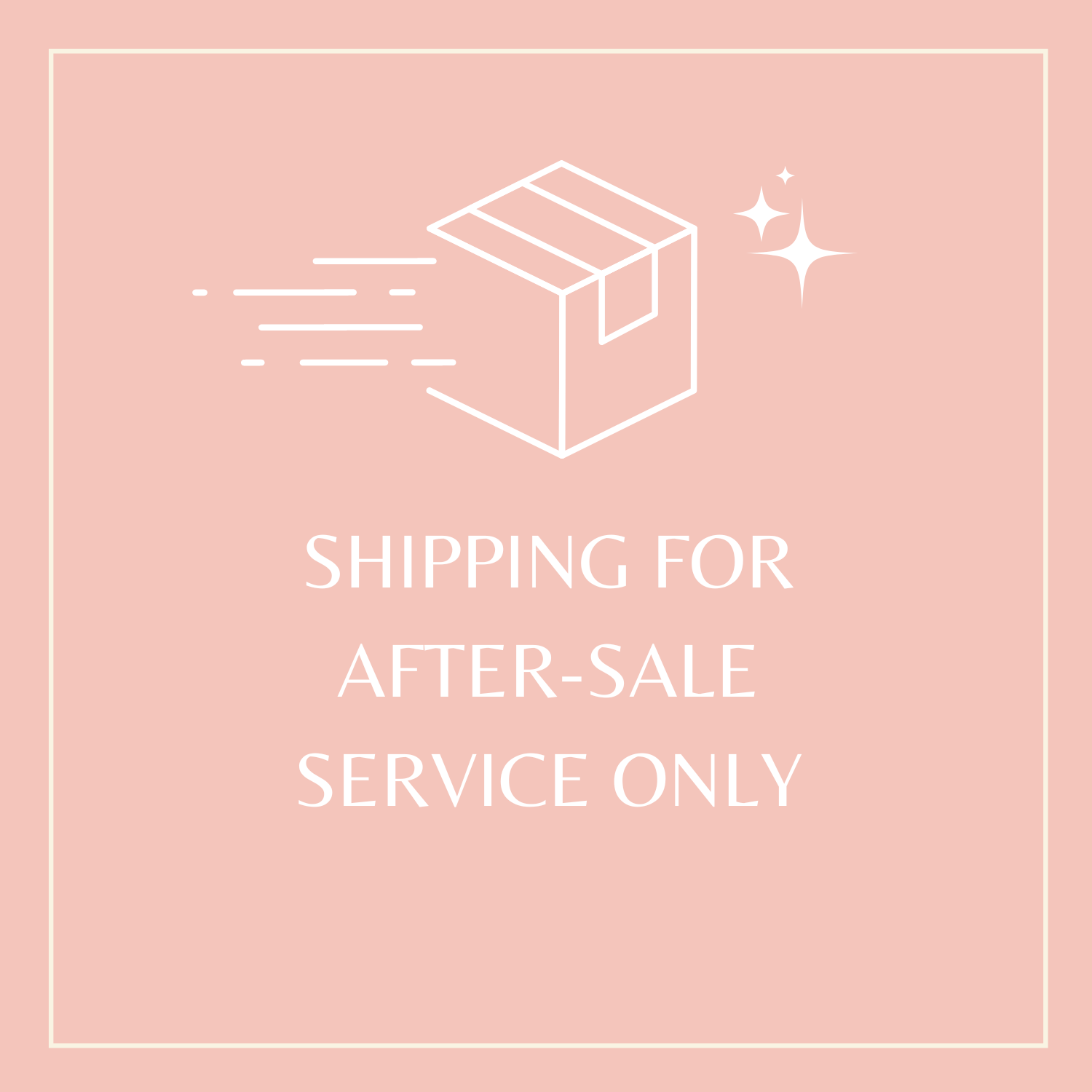 SHIPPING FOR AFTER-SALE SERVICE ONLY 15