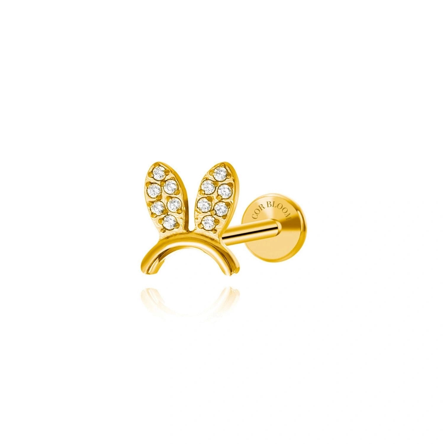 Ear Rabbit Ring Cute Helix Piercing Earring Featuring Rabbit Ear | Curated Piercing ...