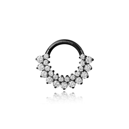 Titanium Luxe Diamond Septum Clicker | Daith Hoop