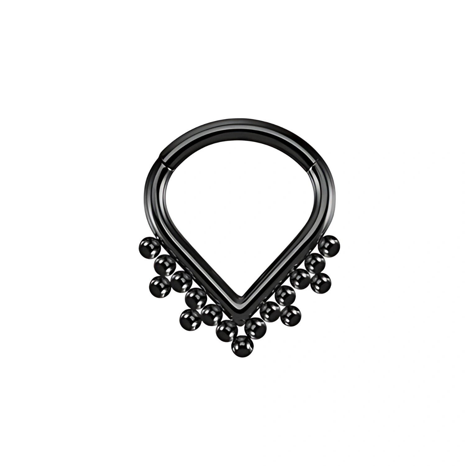 Titanium Tria Septum Clicker · Daith Ring