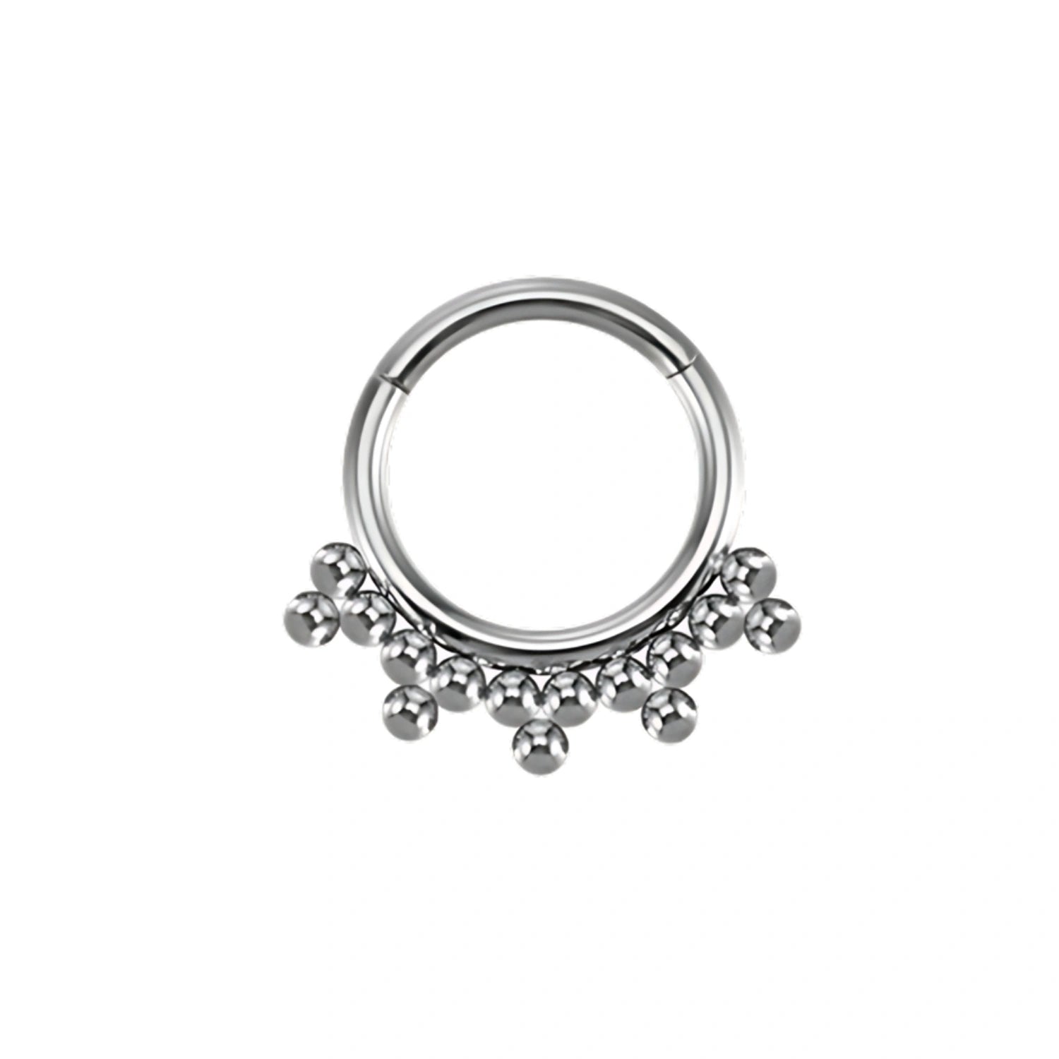 Titanium Trinity Septum Clicker · Daith Ring