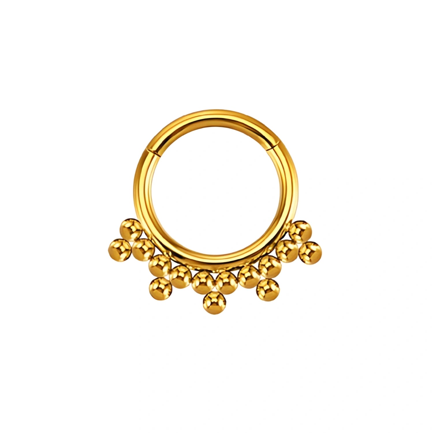 Titanium Trinity Septum Clicker · Daith Ring