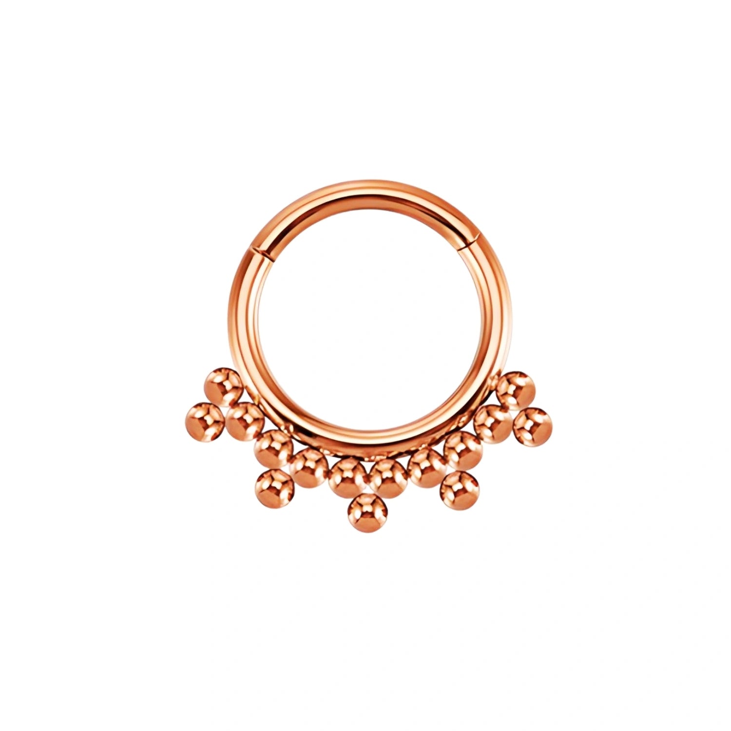 Titanium Trinity Septum Clicker · Daith Ring