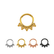 Titanium Trinity Septum Clicker · Daith Ring