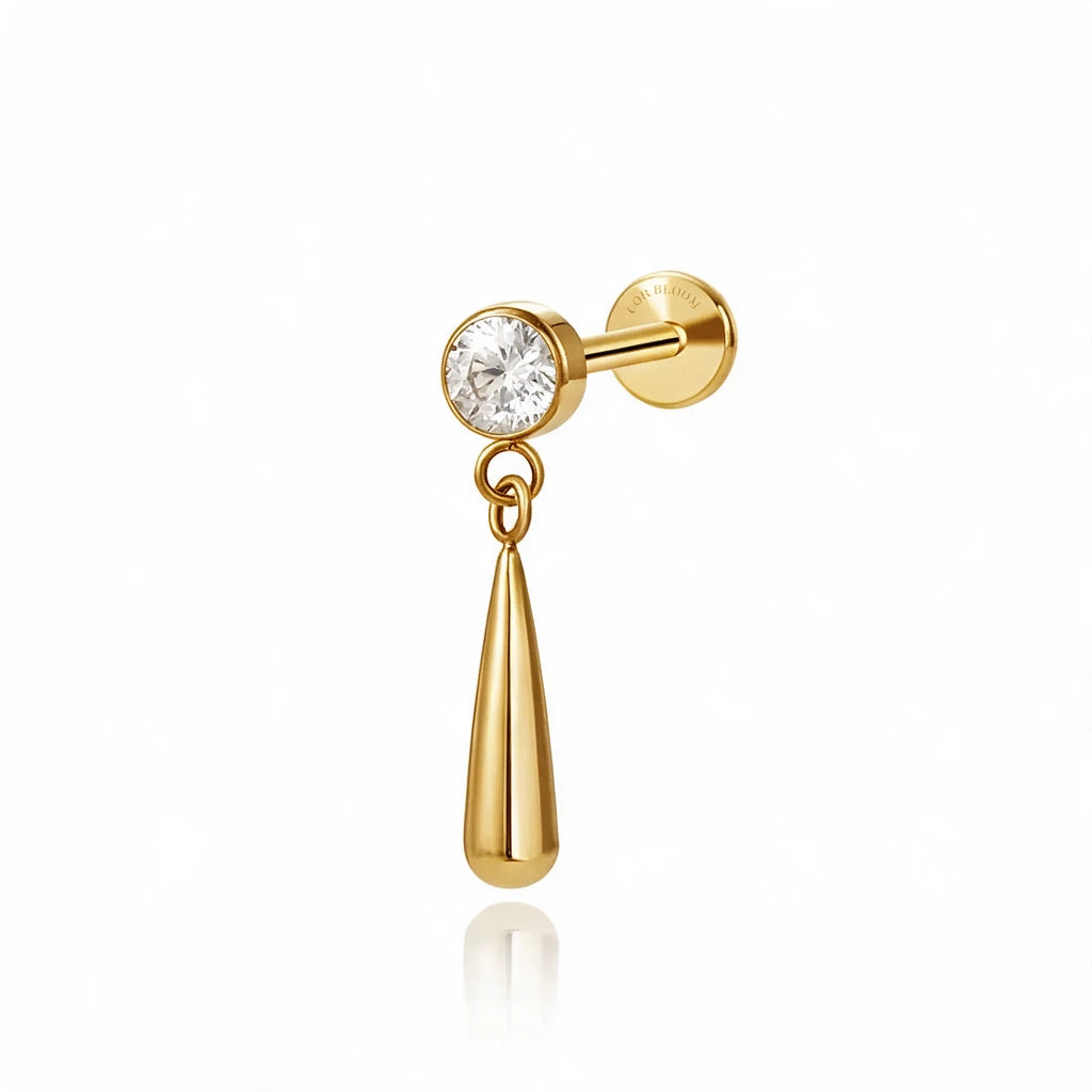 Titanium Zoro Dangling Piercing Earring