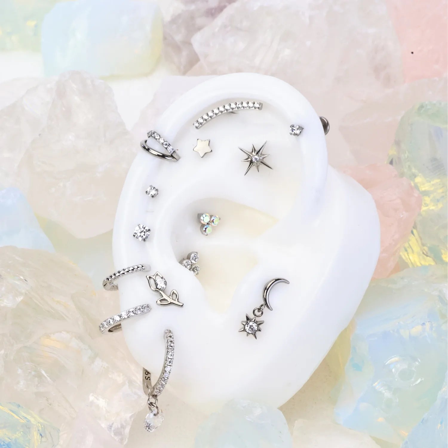 Titanium Northern Star Piercing Stud
