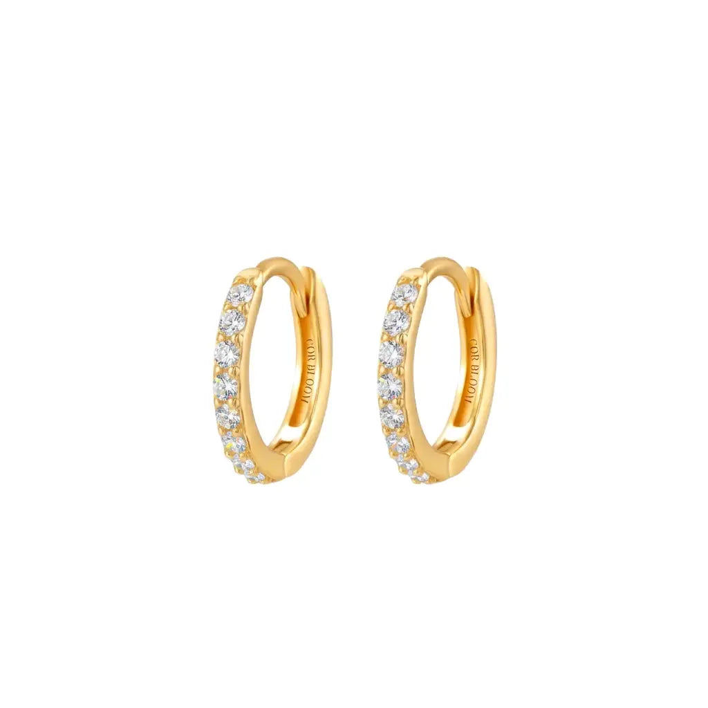 Arya Diamond Pave Hoop Earrings