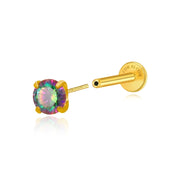 Titanium Multisize Dark Iridescent Stud (Push Pin)