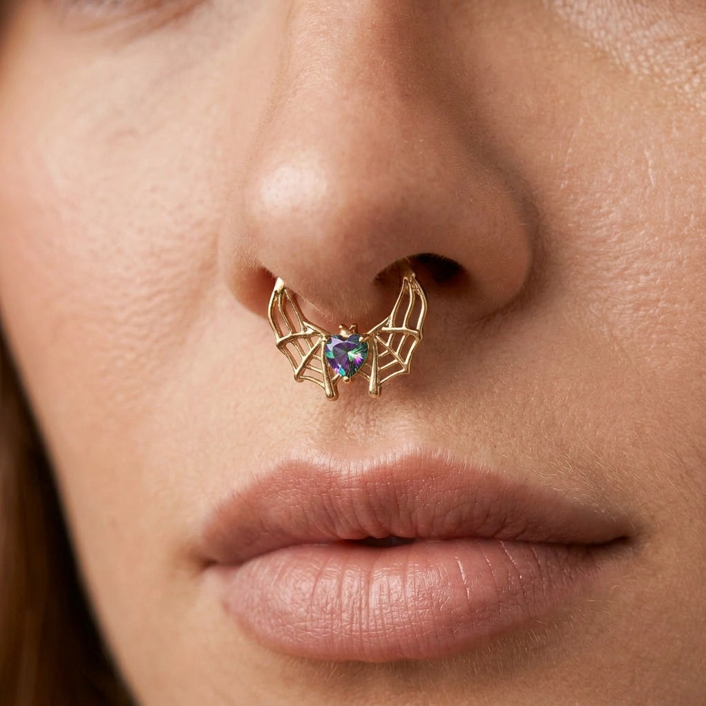 Titanium Arachné Dark Iridescent Spider Clicker