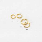 Basic Twisted Rope Hoop Earring (20G)