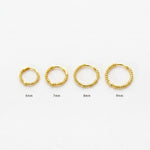Basic Twisted Rope Hoop Earring (20G)
