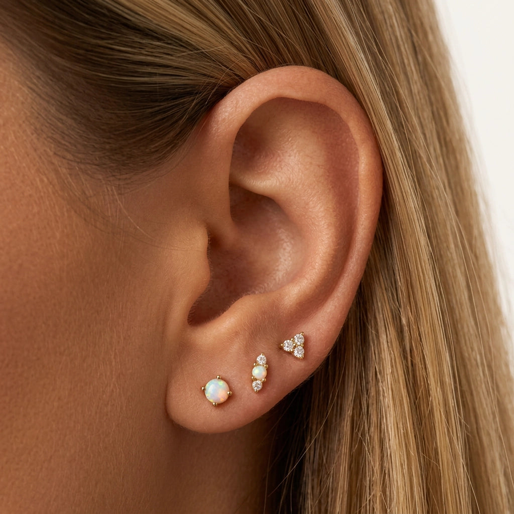 Hera Opal Labret Piercing Stud