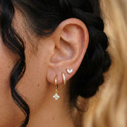 Dainty Diamond Flower Earring Sets