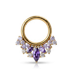 Titan-Clicker Celestia mit Marquise-Krone - Amethyst