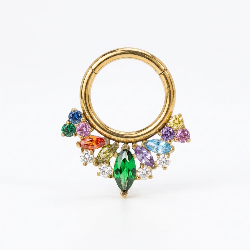 Titanium Celestia Marquise Crown Clicker - Phoenix
