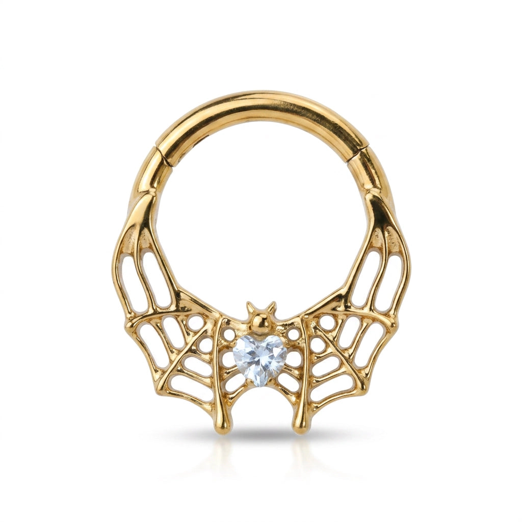 Titanium Arachné Light Aquamarine Bat Clicker