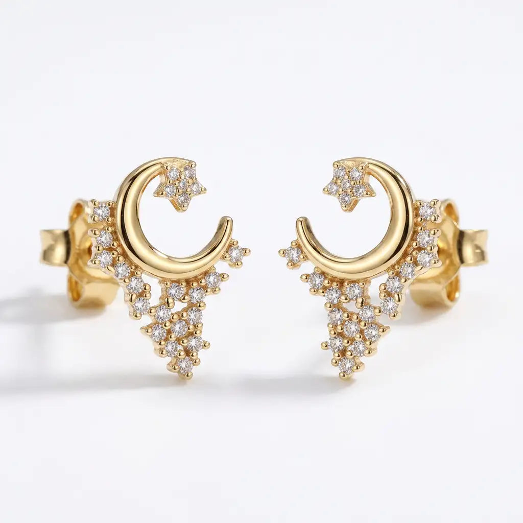 Asteria Celestial Clusters Stud Earrings