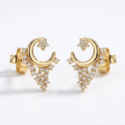 Asteria Celestial Clusters Stud Earrings