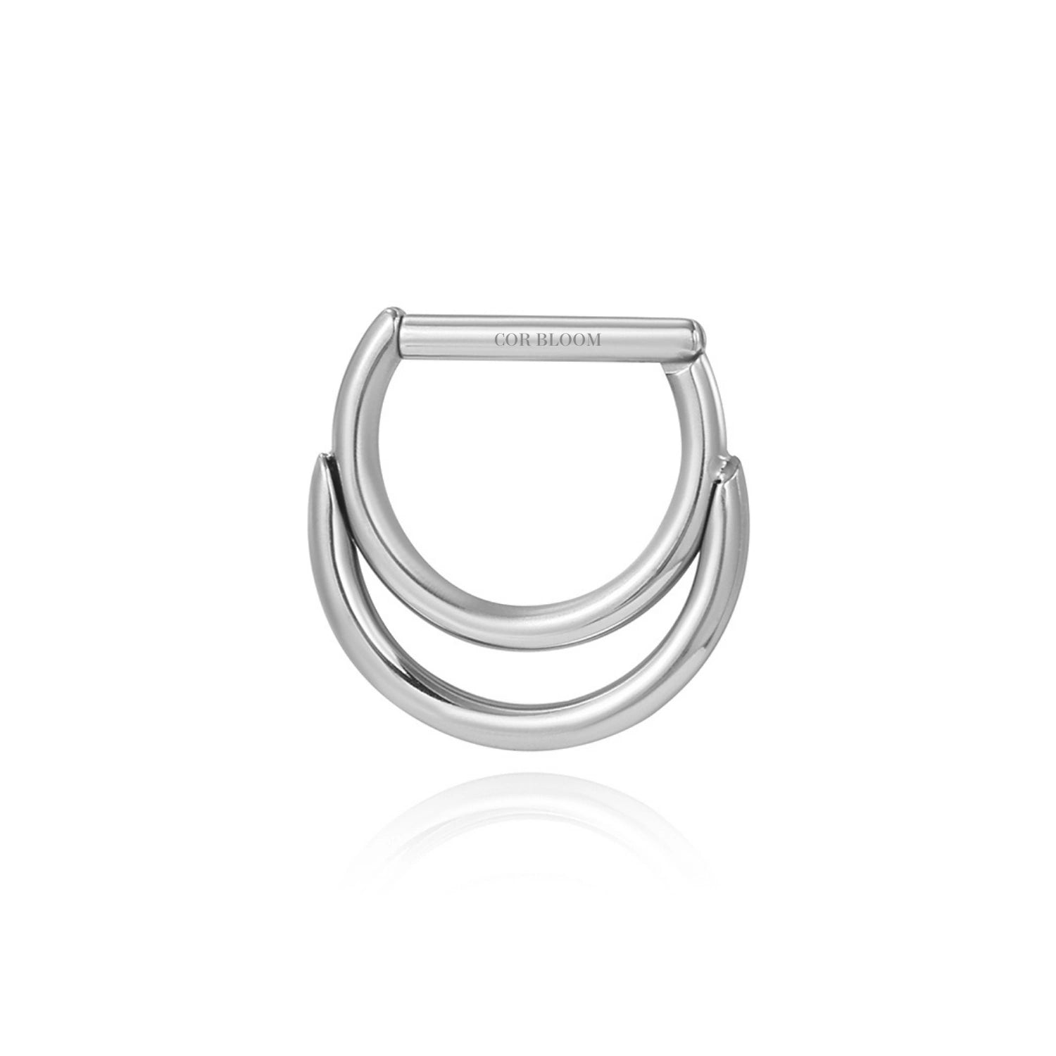 Solid Titanium Lunar Eclipse Septum Clicker