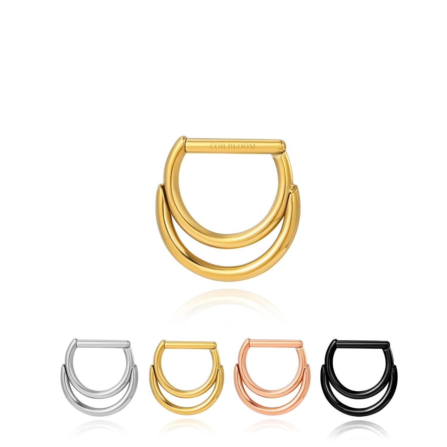 Solid Titanium Lunar Eclipse Septum Clicker