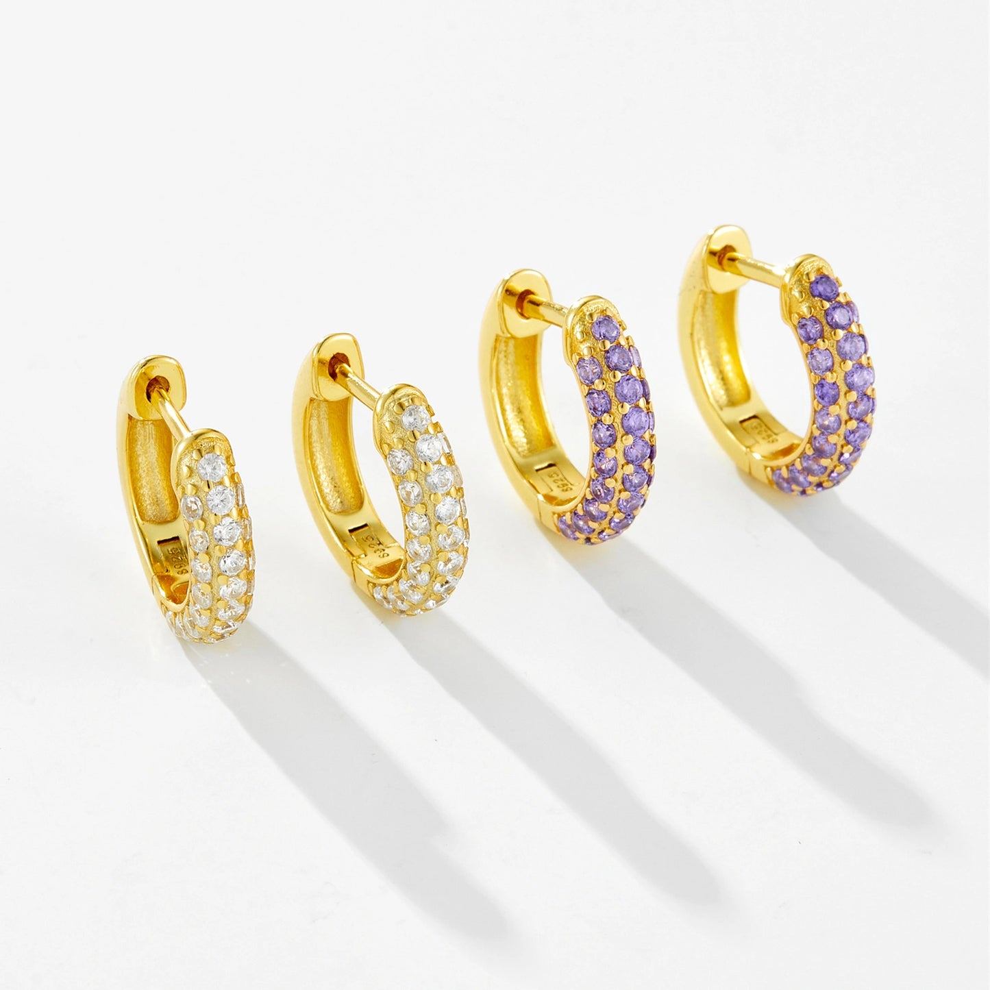 Vera Diamond Pave Hoops