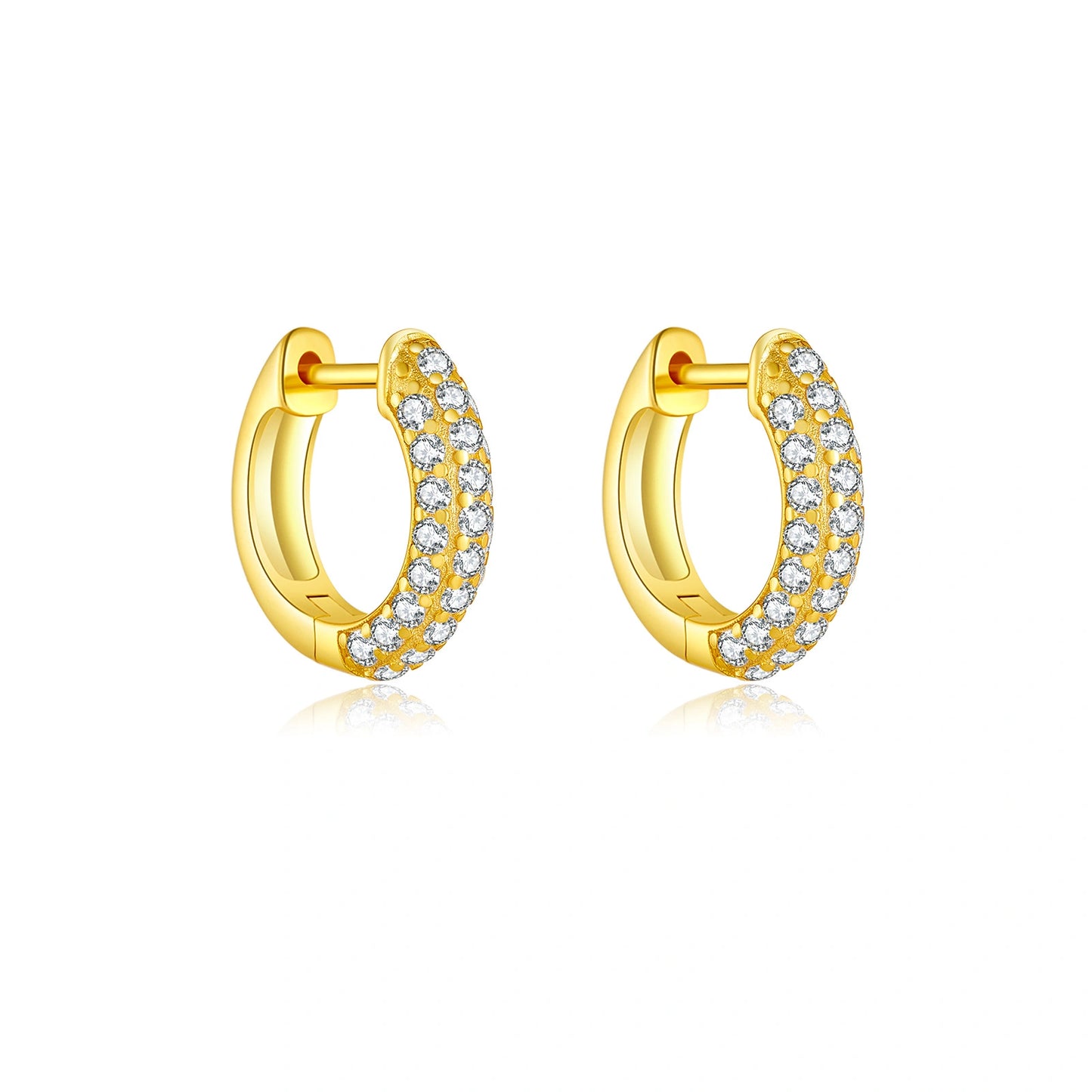 Vera Diamond Pave Hoops