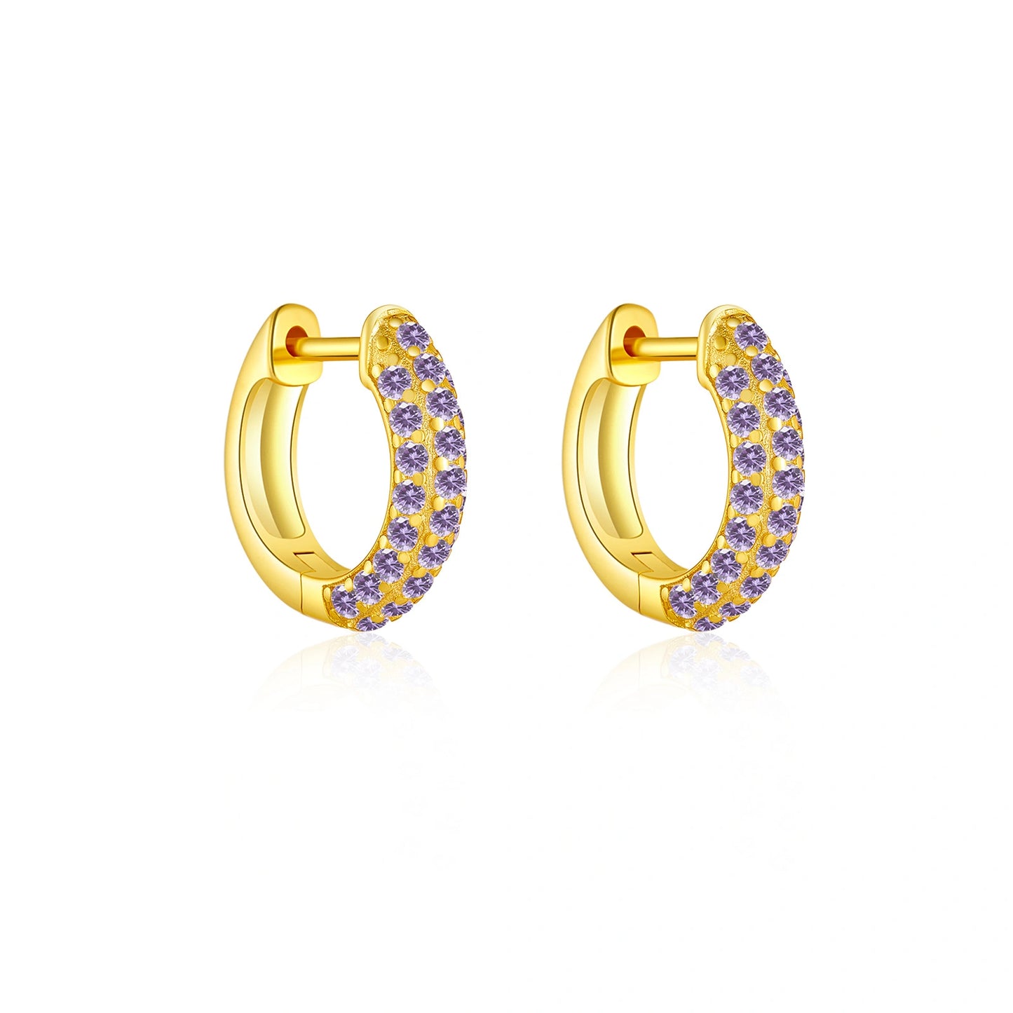 Vera Diamond Pave Hoops