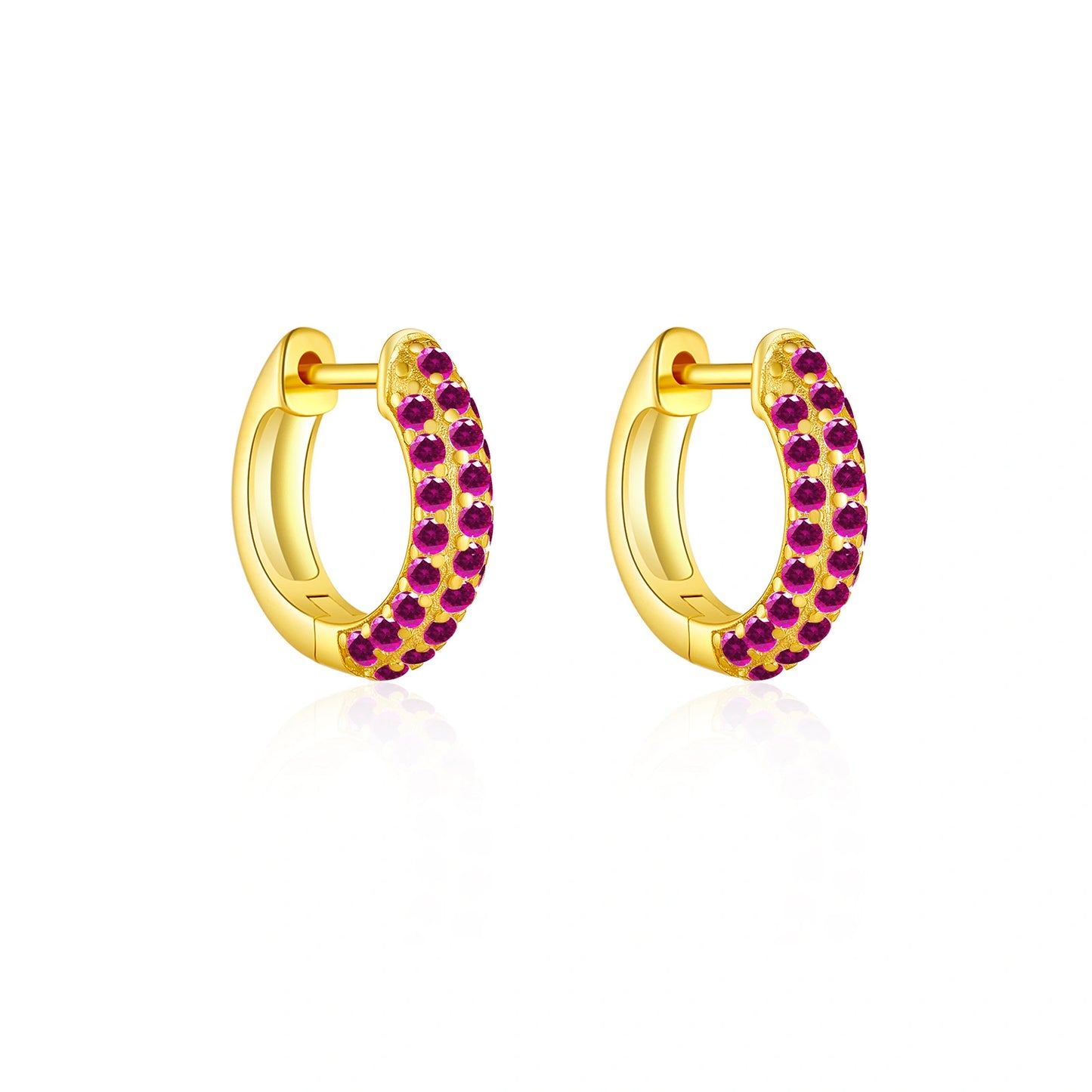 Vera Diamond Pave Hoops