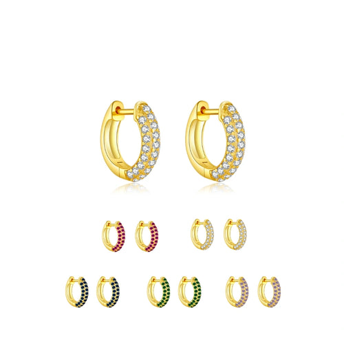 Vera Diamond Pave Hoops