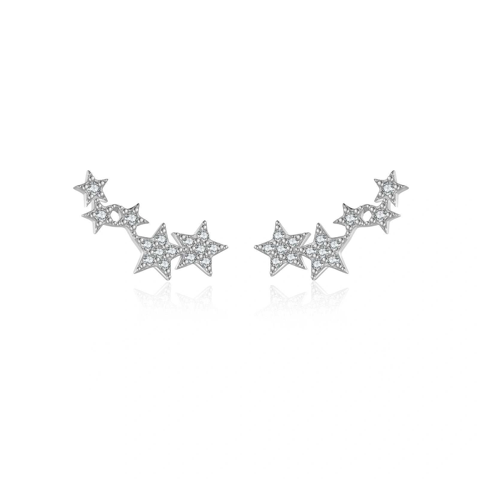 Dainty Star Cluster Stud Earrings