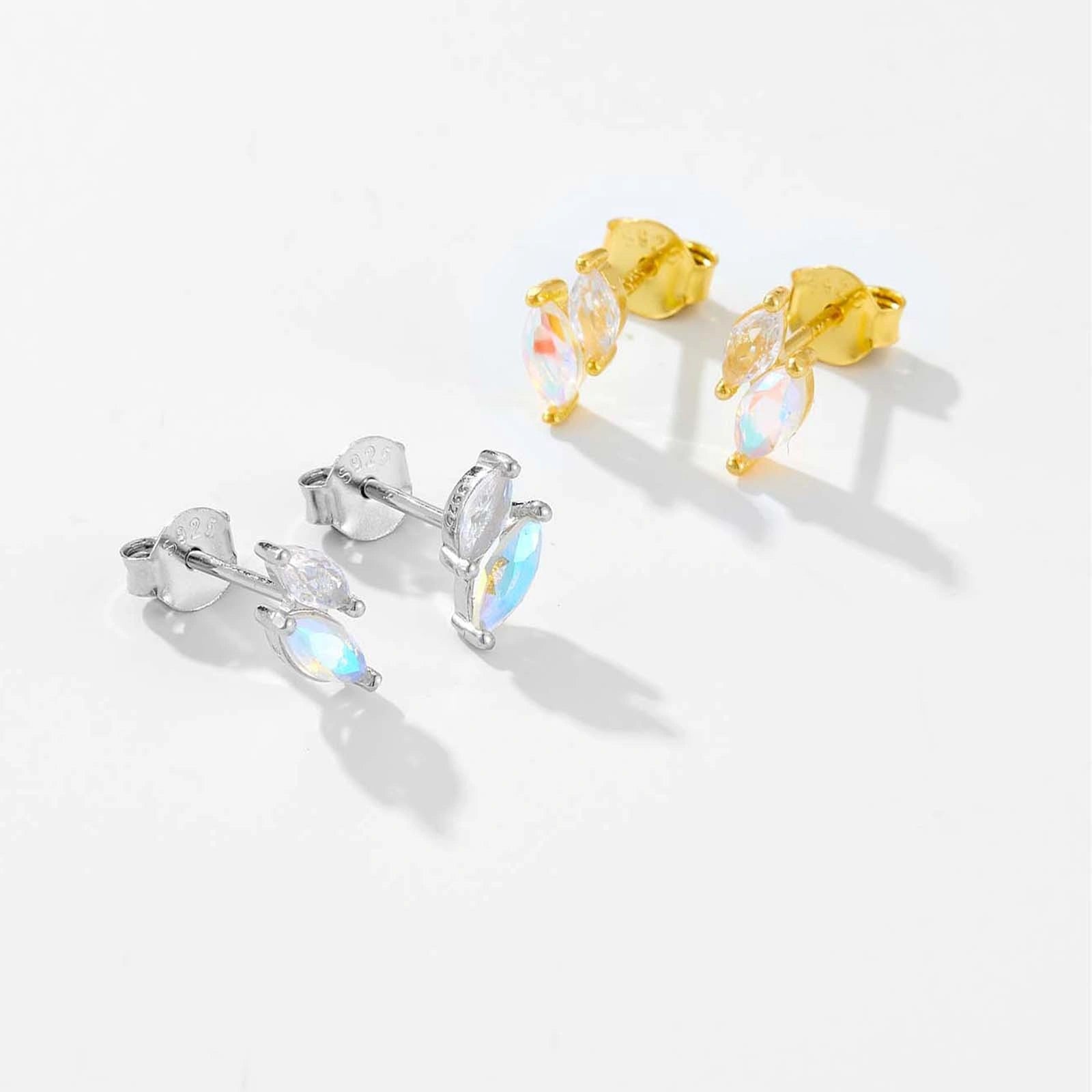 Dainty Marquise Stud Earrings