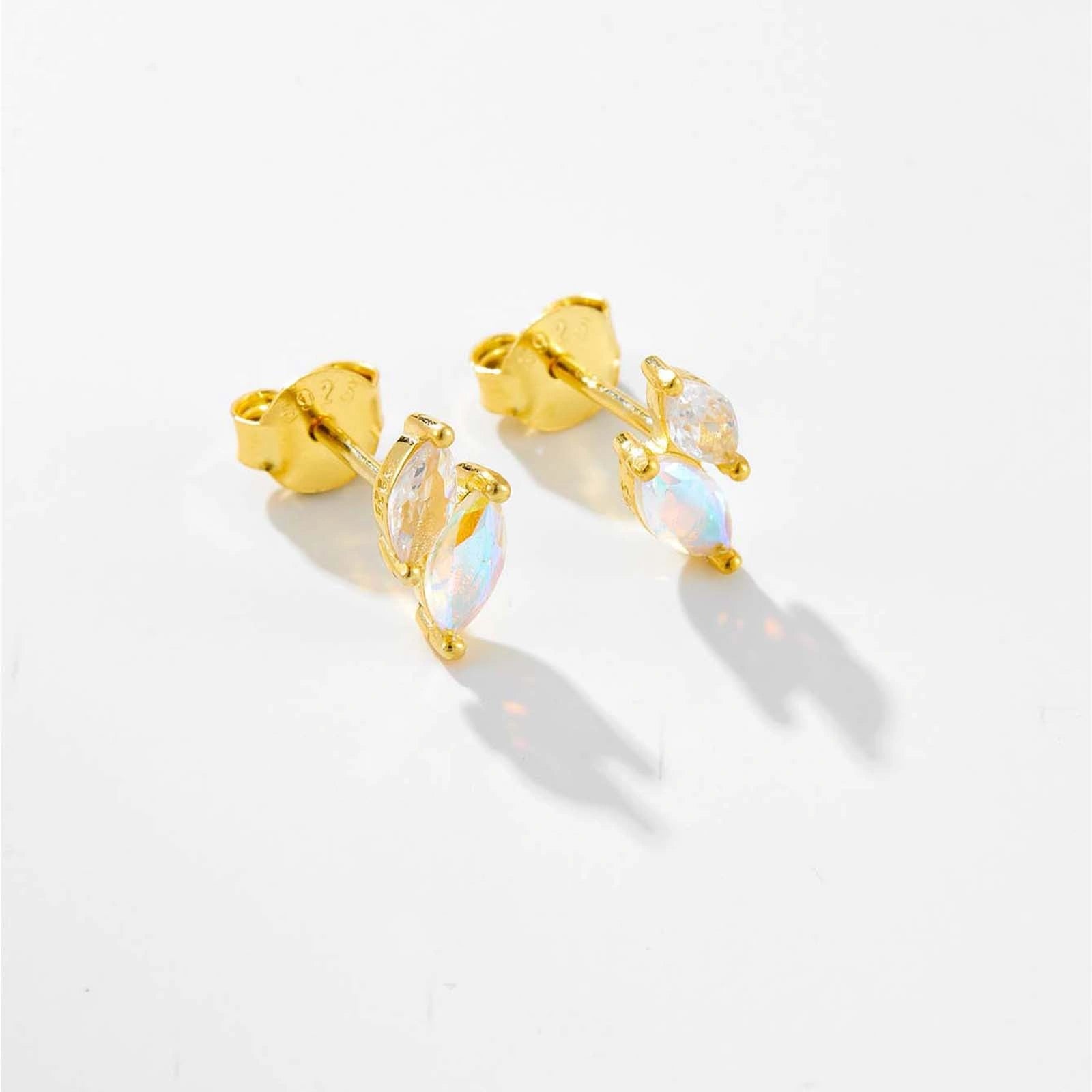 Dainty Marquise Stud Earrings