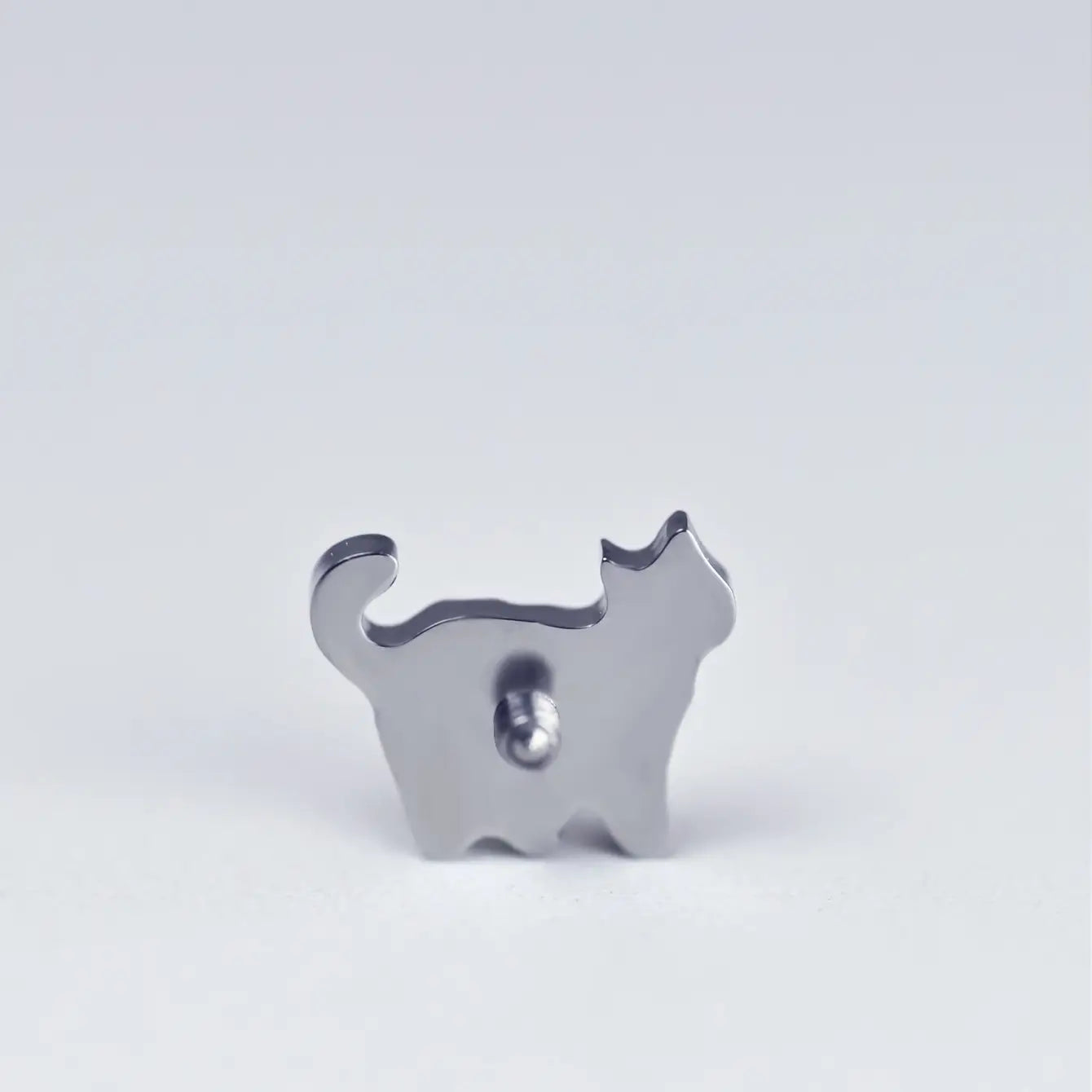 Titanium Mini Solid Cat Piercing Stud
