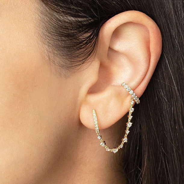 Abrielle Diamond Chain Earring