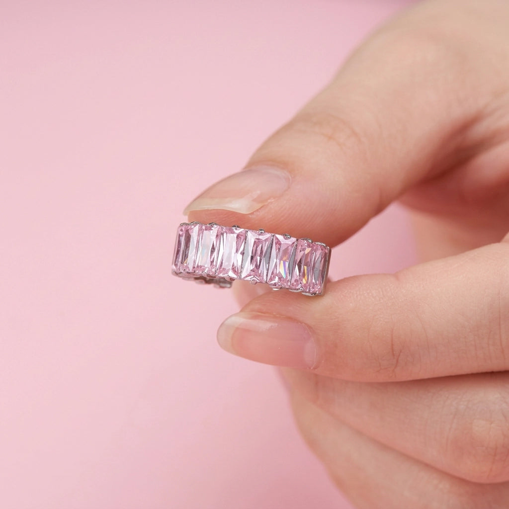 Titanium Pink Tourmaline Sugar Clicker | Conch Hoop