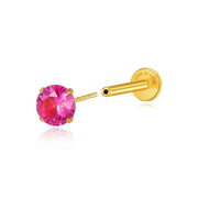 Titanium Multisize Ruby Stud (Push Pin)
