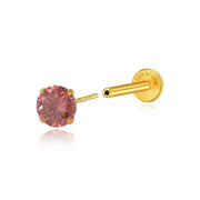 Titanium Multisize Rhodolite Stud (Push Pin)